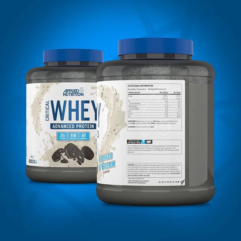 Critical Whey Protein Applied Cookies and Cream