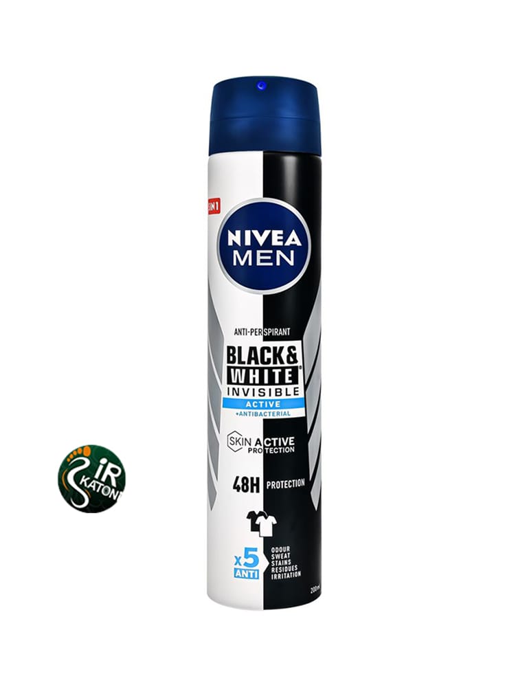 اسپری مردانه نیوآ مشکی و سفید Invisible Fresh 200ml