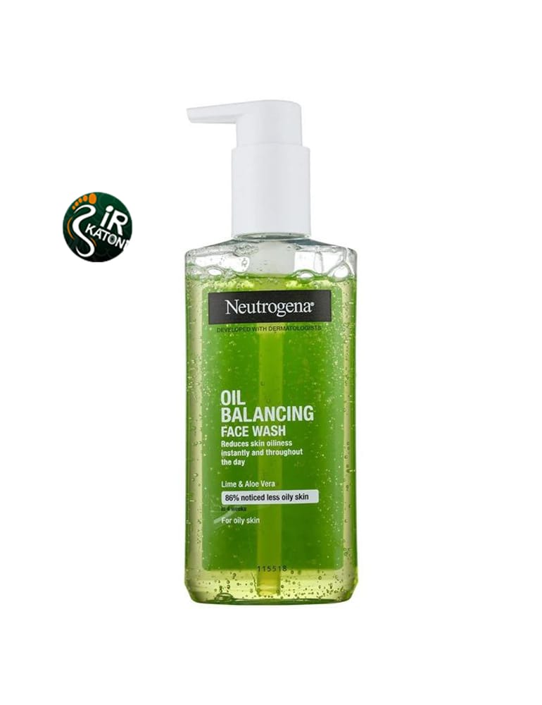 ژل شستشوی صورت نوتروژینا با عصاره لیمو و آلوئه‌ورا 200 میل