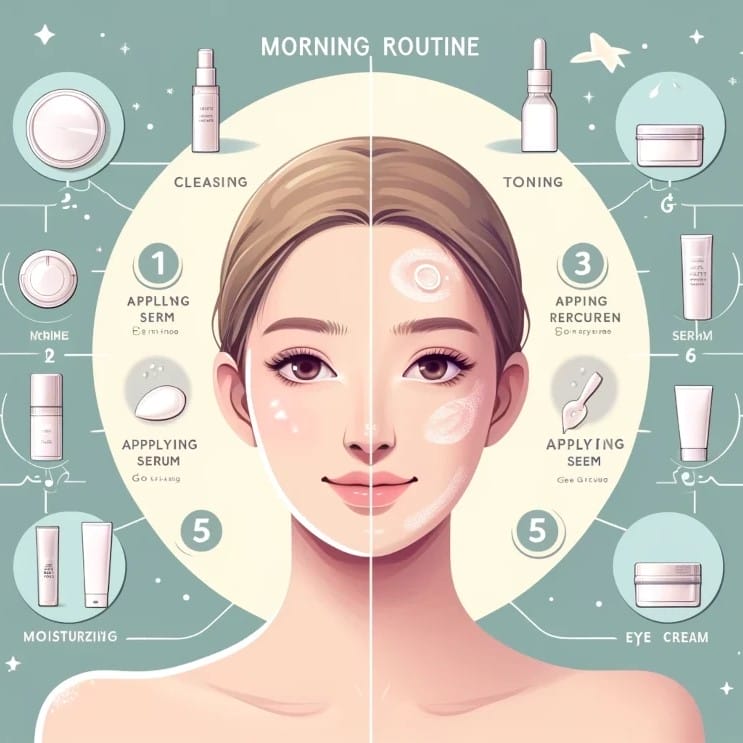 Skin care routine in different seasons