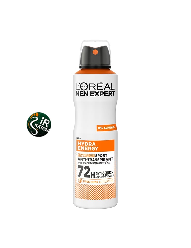 اسپری ضد تعریق مردانه لورآل Hydra Energetic