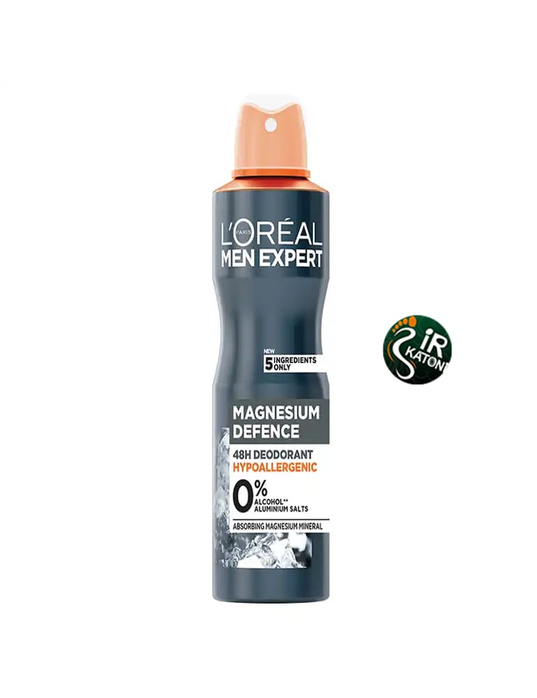 اسپری ضد تعریق مردانه لورآل Magnesium Defence