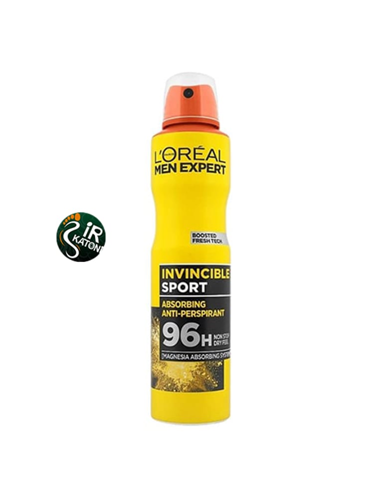 اسپری ضد تعریق مردانه لورآل Invincible Sport