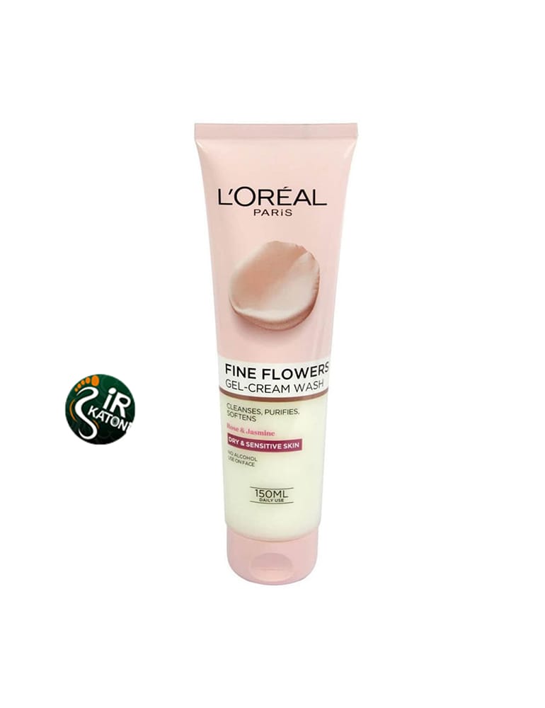 ژل کرم شوینده صورت Fine Flowers لورآل 150 میل