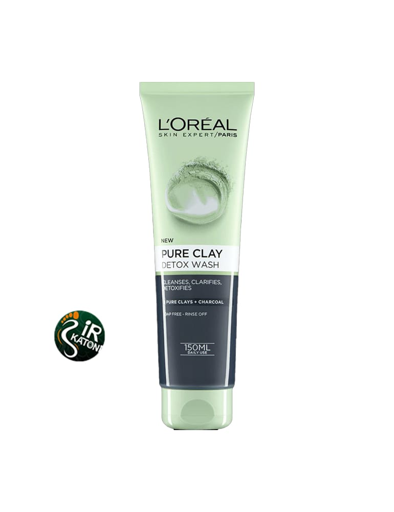 ژل شستشوی صورت خاک رس و زغال لورآل 150 میل