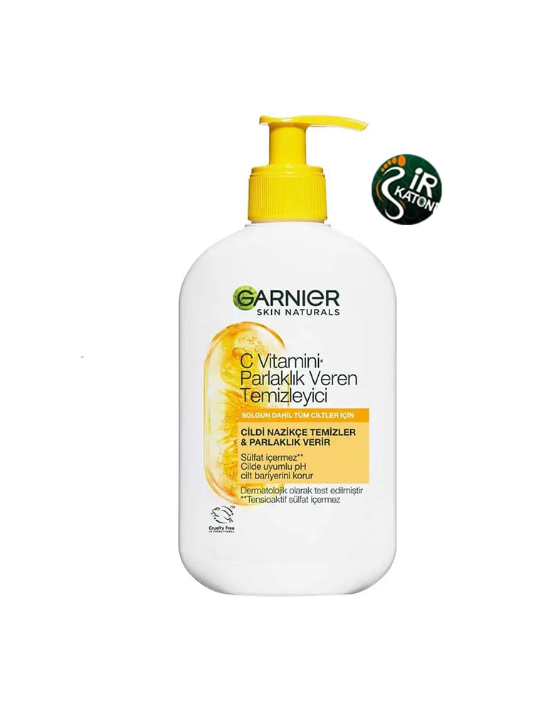 شوینده کرمی روشن‌کننده ویتامین C گارنیر 250 میل