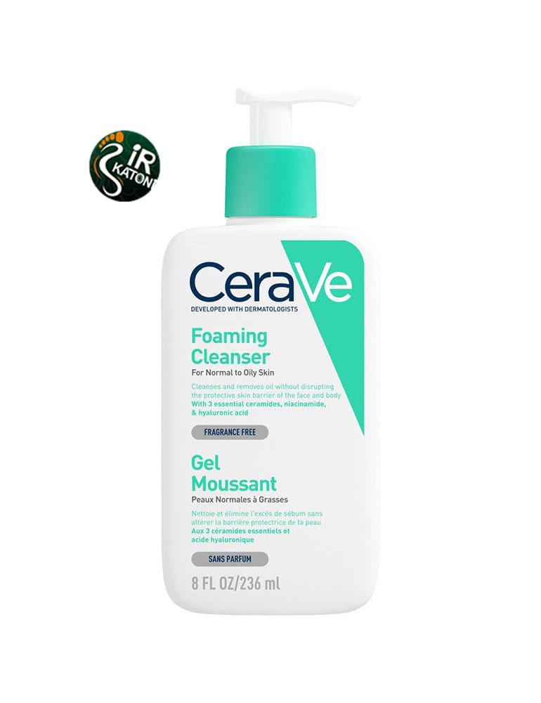 فوم شستشوی صورت سراوی پوست نرمال تا چرب 236 میل