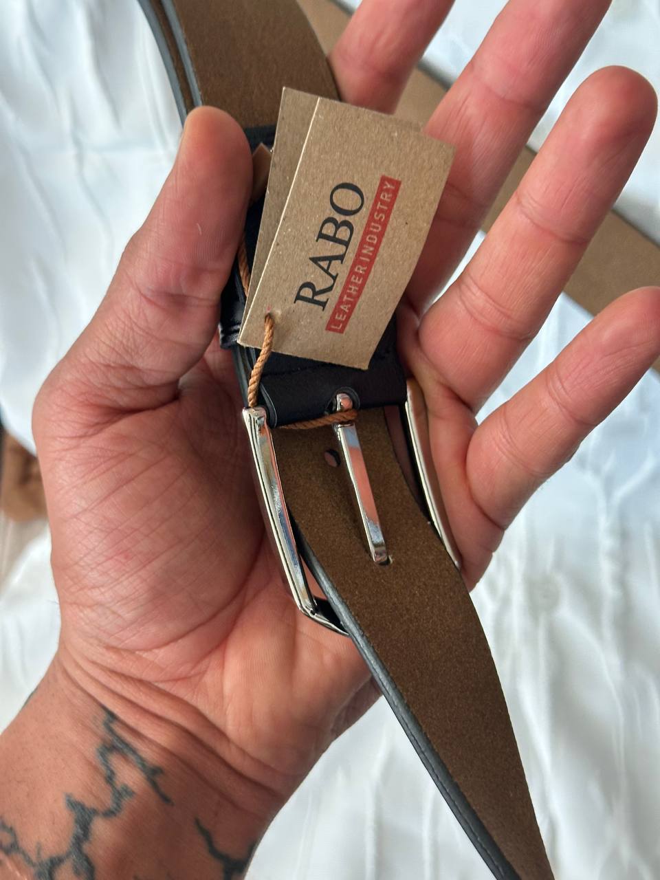 Men's synthetic leather belt