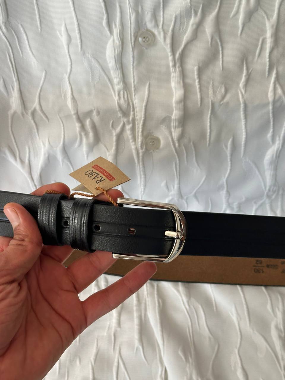 Men's synthetic leather belt