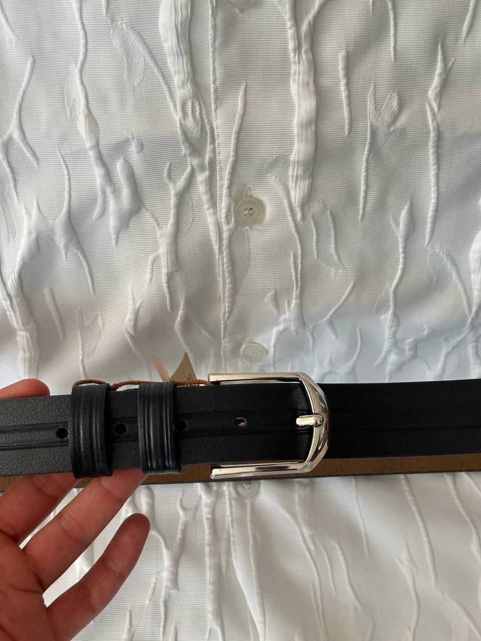Men's synthetic leather belt
