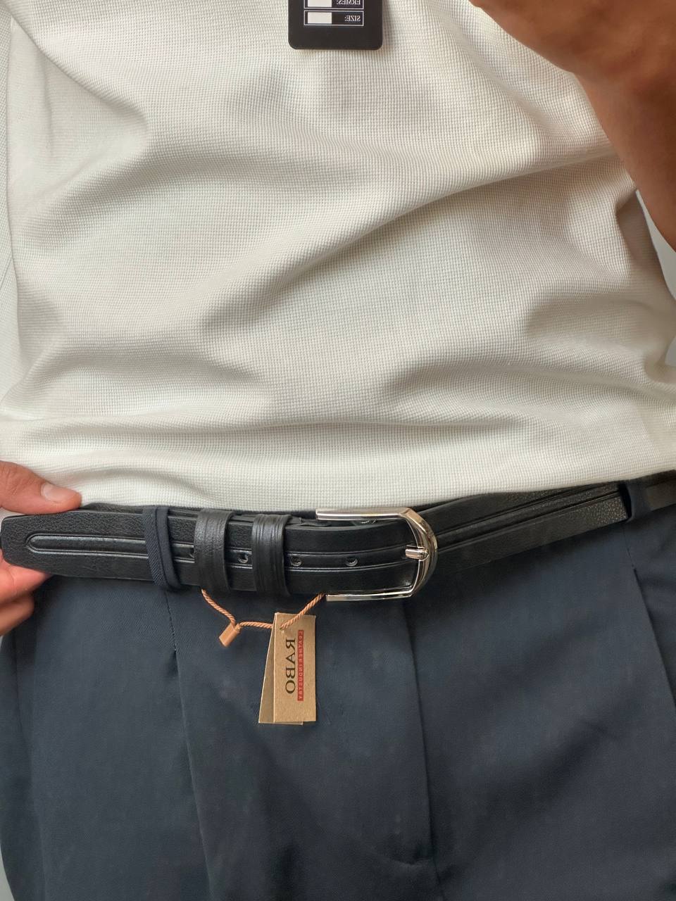 Men's synthetic leather belt