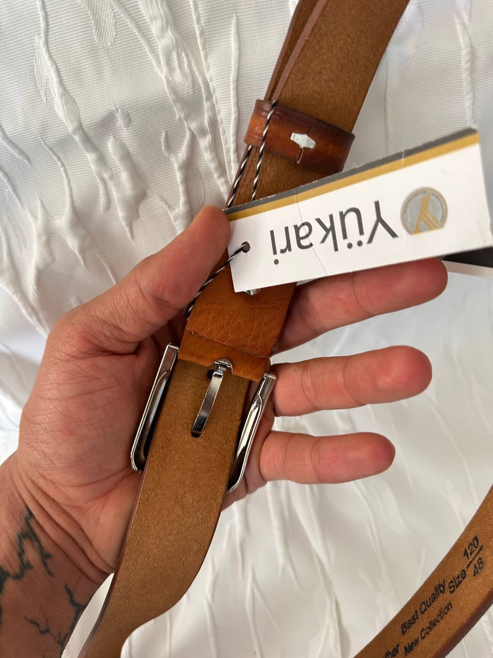 Men's synthetic leather belt