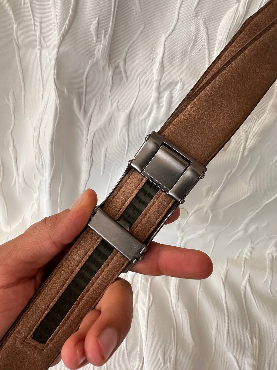 Men's synthetic leather belt