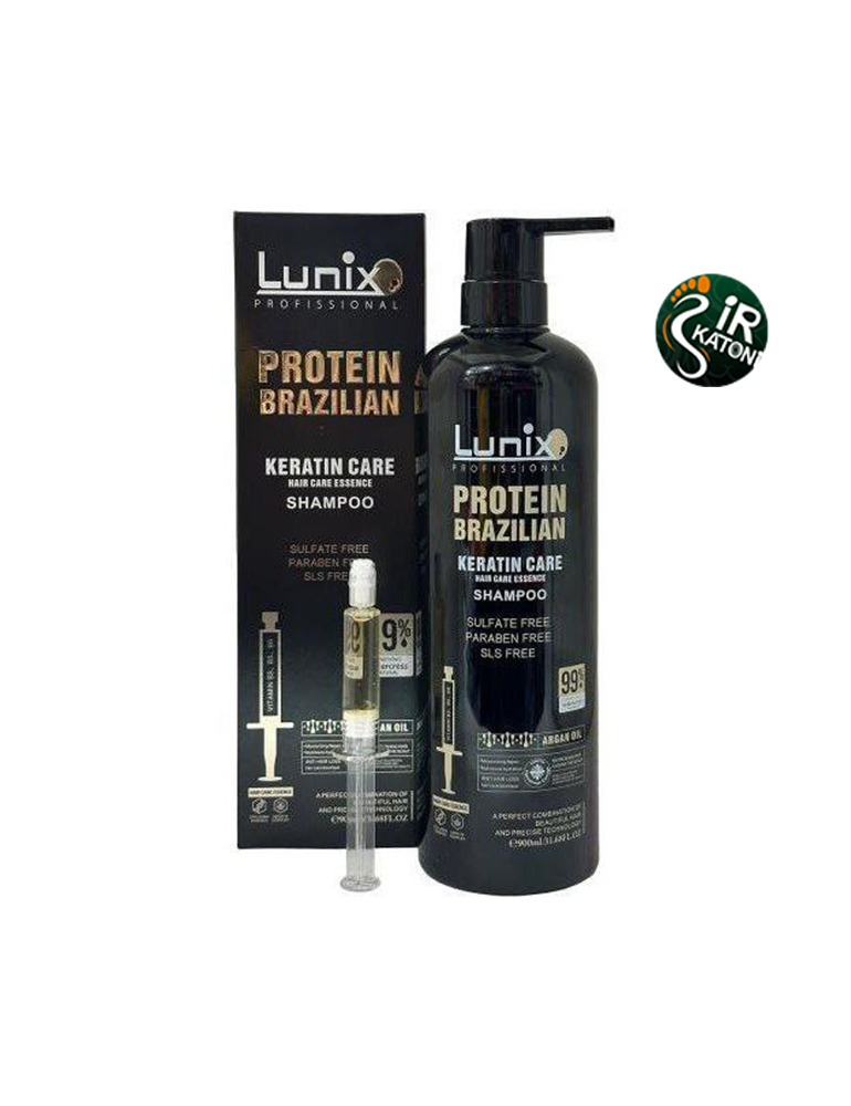 شامپو پروتئین برزیلی لونیکس بدون سولفات 900 میل