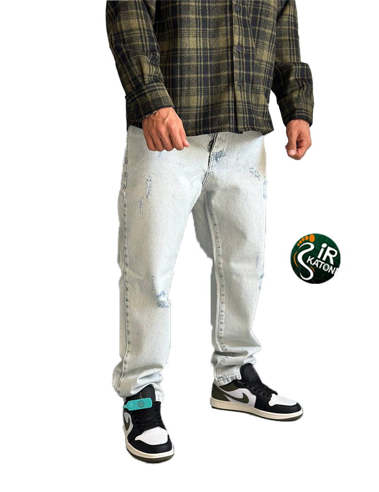 شلوار جین نیم بگ